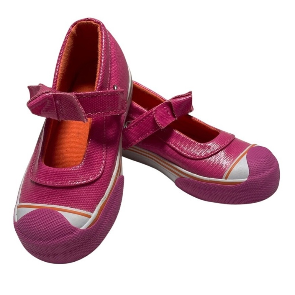 Morgan & Milo Pink Orange Mary Jane Sneakers Toddler Girls 10